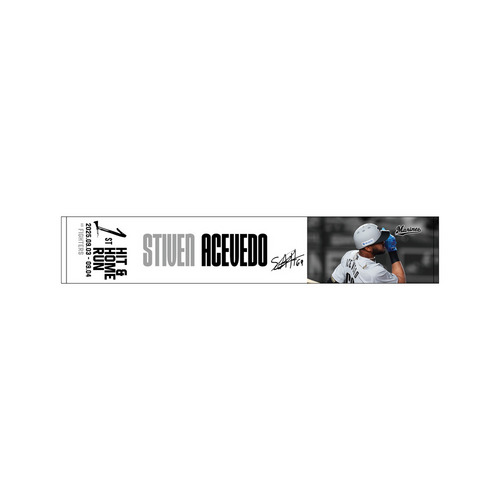 スティベン・アセベド選手 NPB初ヒット＆ホームラン記念　マフラータオル 詳細画像 1カラー 1