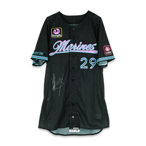 千葉ロッテマリーンズ支給品実使用 Yahoo!オークション - プロ実使用 支給品 サブロー 千葉ロッテ