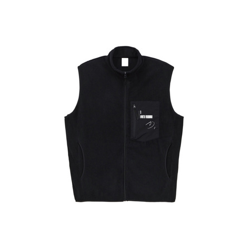 全選手展開 フリースベスト ブラック/マリーンズオンライン