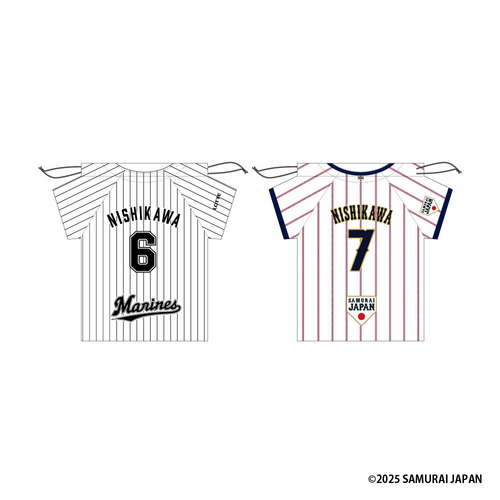 侍ジャパン×西川史礁 ユニホーム型巾着 詳細画像 ホーム 1