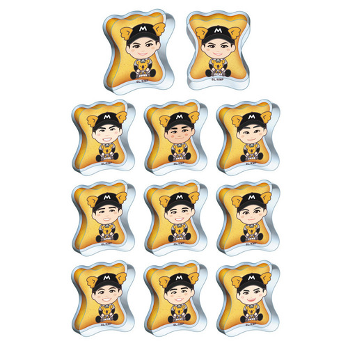 10種展開 選手イラスト×チャンスくん シークレットミニダイカットアクリルブロック 詳細画像 1カラー 1