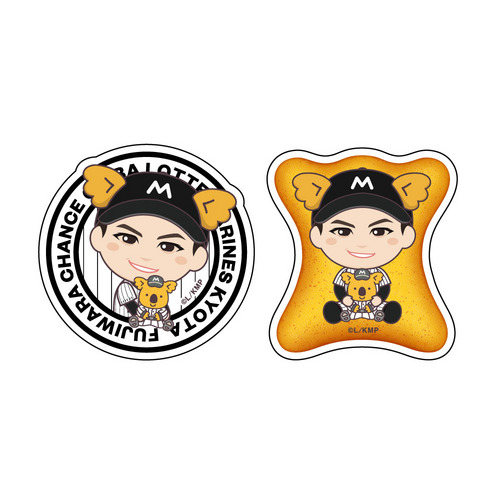 10選手展開 選手イラスト×チャンスくん ステッカー2枚セット 詳細画像 #63和田 康士朗 1