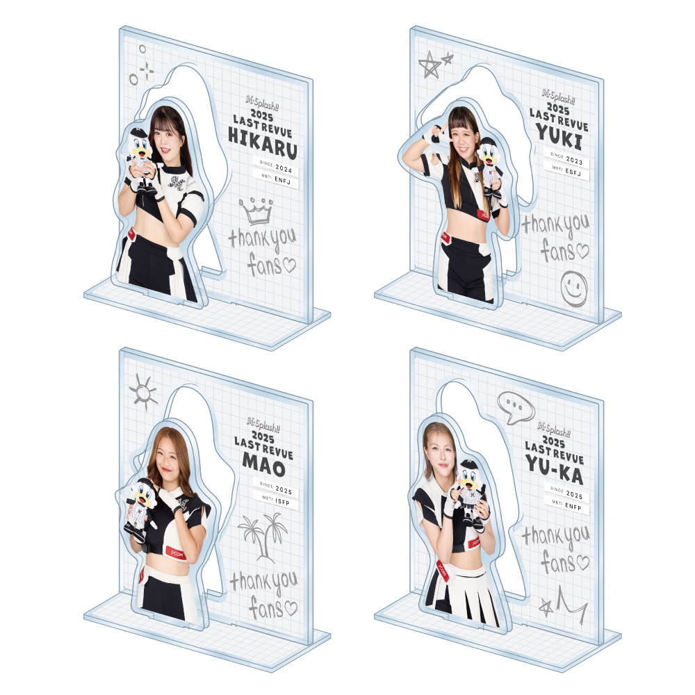 M☆Splash!! 2025 Last Revue 背景付きアクリルスタンド/マリーンズ