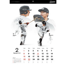 千葉ロッテマリーンズオフィシャルカレンダー2026 詳細画像