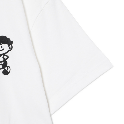 マリーンズ×ゲンキ コラボTシャツ モノクロ  詳細画像 ホワイト 4