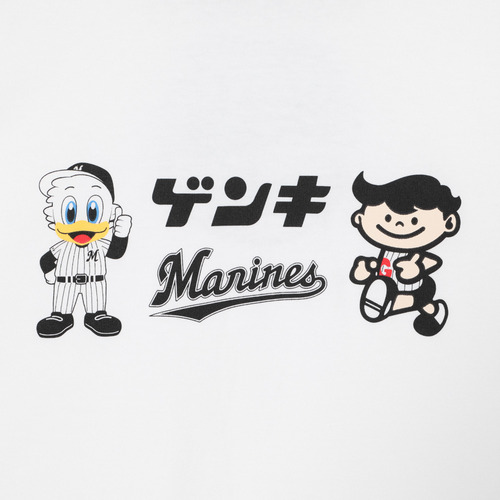 マリーンズ×ゲンキ コラボTシャツ カラー 詳細画像 ホワイト 6