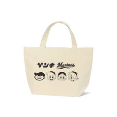 マリーンズ×ゲンキ コラボミニトートバッグ モノクロ