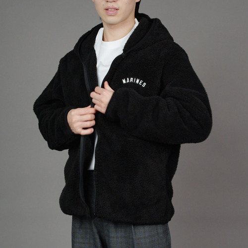 MARINES2025 フード付きフルジップボアパーカー 詳細画像 1カラー 4