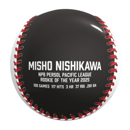 西川史礁選手 新人王受賞記念 ピクチャーボール 詳細画像 1カラー 3