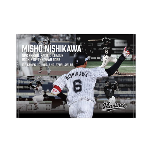 西川史礁選手 新人王受賞記念 ブランケット(2025年プレービジュアル) 詳細画像 1カラー 1