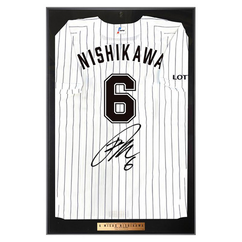 西川史礁選手 新人王受賞記念 直筆サイン入りオーセンティックユニホーム（ブラックフレームケース付き） 詳細画像 1カラー 1