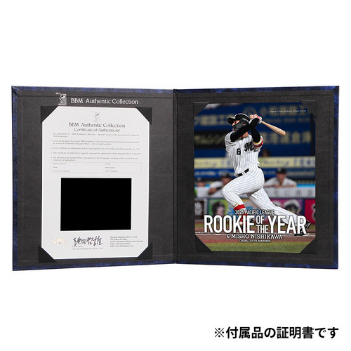 西川史礁選手 新人王受賞記念 選手直筆サイン入りバット(観賞用ブラックケース付き) 詳細画像 1カラー 2