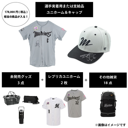選手実着用または支給品ユニホーム＆キャップ福袋 2026 詳細画像 1カラー 1