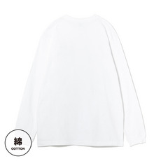 2026選手トレーニングロゴ ロングTシャツ ホワイト 詳細画像