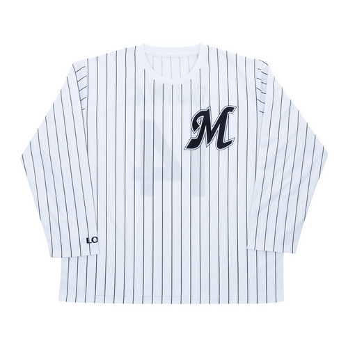 全選手展開 ネーム＆ナンバー長袖Tシャツ(ホーム)/マリーンズ