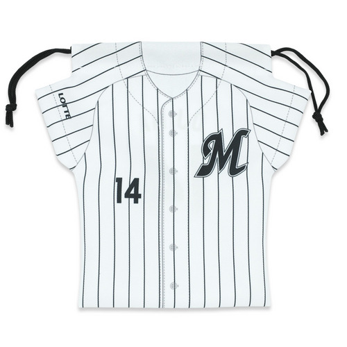 全選手展開 ユニホーム型巾着(ホーム)/マリーンズオンラインストア