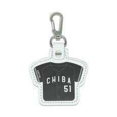 全選手展開 本革製ユニホームキーホルダー(ビジター)