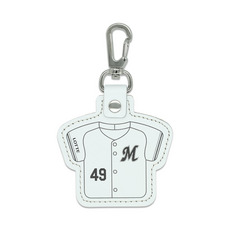 全選手展開 本革製ユニホームキーホルダー(ファーム)