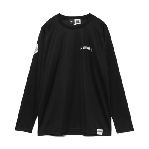 ミズノレプリカ プラクティスロングTシャツ 詳細画像 ブラック 1