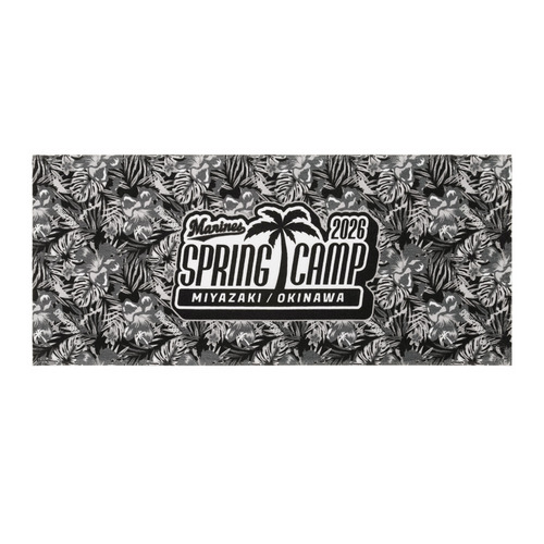 2026春季キャンプフェイスタオル ブラック 詳細画像 1カラー 1