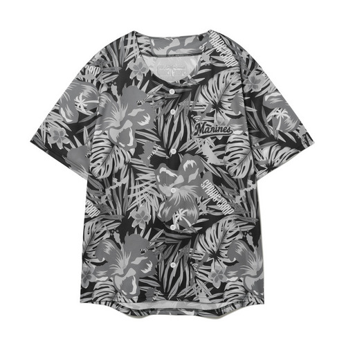 2026春季キャンプ 総柄ベースボールシャツ 詳細画像 ブラック 7