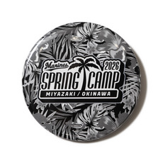 2026春季キャンプ 缶バッジ　ブラック