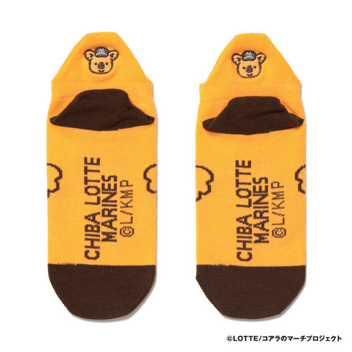 チャンスくん かかと刺繍ソックス イエロー 詳細画像 1カラー 2