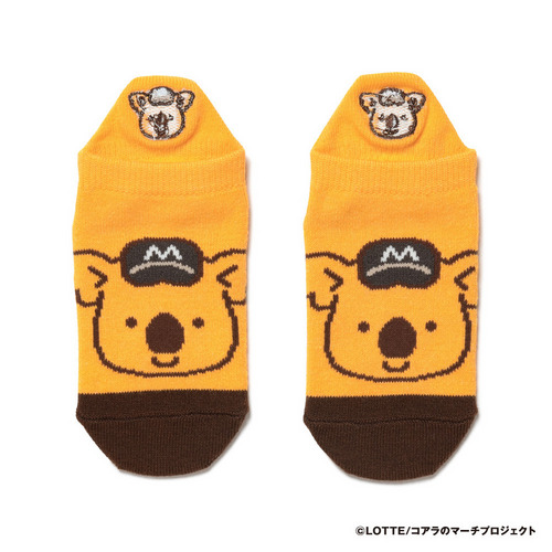 チャンスくん かかと刺繍ソックス イエロー 詳細画像 1カラー 3