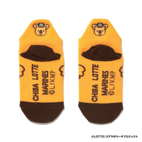 チャンスくん かかと刺繍ソックス イエロー 詳細画像 1カラー 4
