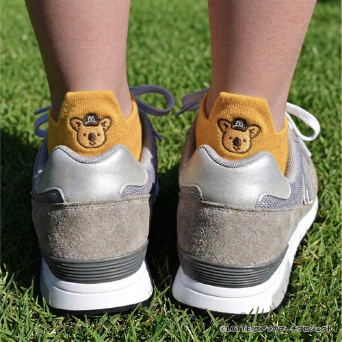 チャンスくん かかと刺繍ソックス イエロー 詳細画像 1カラー 5