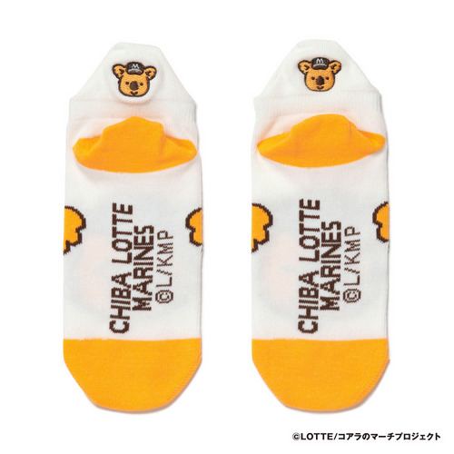 チャンスくん かかと刺繍ソックス ホワイト 詳細画像 1カラー 2