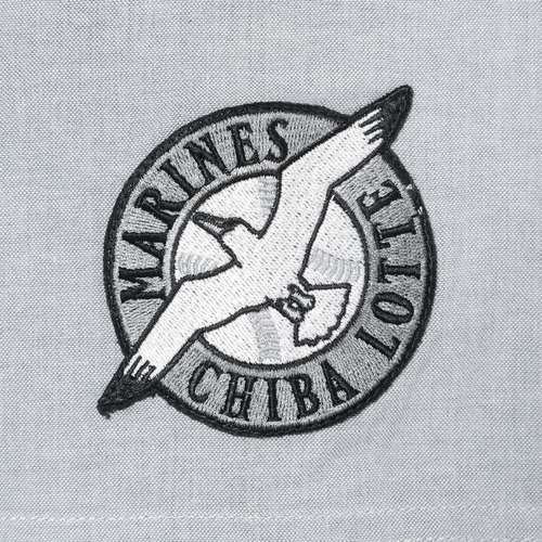 ベースボールシャツ/ロゴアップリケ 詳細画像 グレー 6