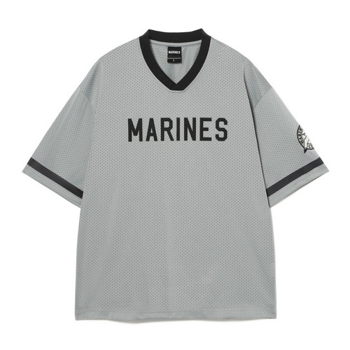 メッシュフットボールシャツ/MARINESロゴ 詳細画像 グレー 3