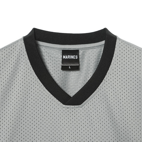 メッシュフットボールシャツ/MARINESロゴ 詳細画像 グレー 5