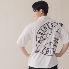 オープンカラーシャツ/背面シンボルロゴ