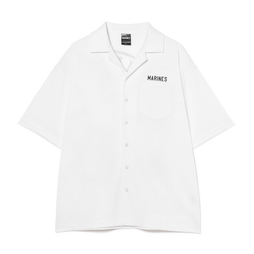 オープンカラーシャツ/背面シンボルロゴ 詳細画像 ホワイト 10