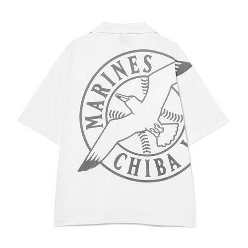 オープンカラーシャツ/背面シンボルロゴ 詳細画像 ホワイト 11