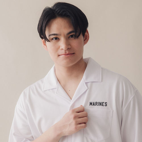 オープンカラーシャツ/背面シンボルロゴ 詳細画像 ホワイト 2