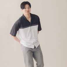 オープンカラーシャツ/バイカラー