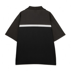 オープンカラーシャツ/バイカラー 詳細画像