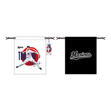 種市篤暉投手 日の丸デザイン 巾着・アクリルキーホルダーセット