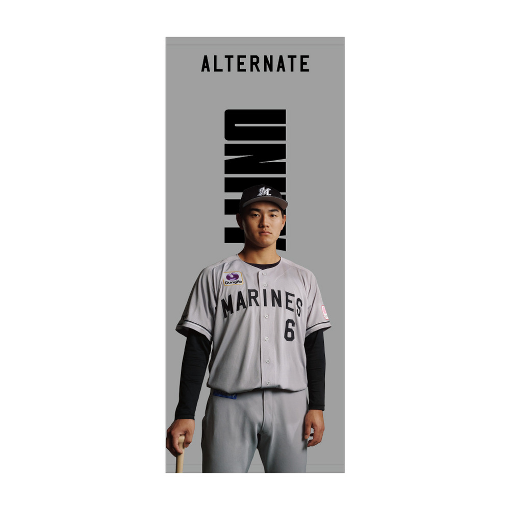 2026 UNIFORM キービジュアル フェイスタオル/マリーンズオンライン