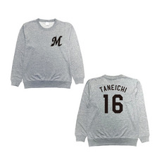 全選手展開 ネーム＆ナンバートレーナー(Mロゴ) グレー