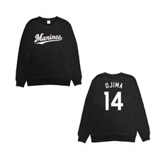 全選手展開 ネーム＆ナンバートレーナー(Marinesロゴ) ブラック