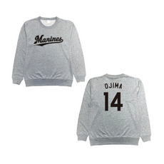 全選手展開 ネーム＆ナンバートレーナー(Marinesロゴ) グレー