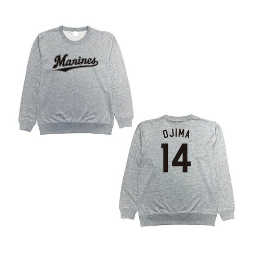 全選手展開 ネーム＆ナンバートレーナー(Marinesロゴ) グレー 詳細画像 1カラー 1
