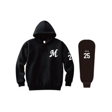 全選手展開 パーカー(Mロゴ) ブラック