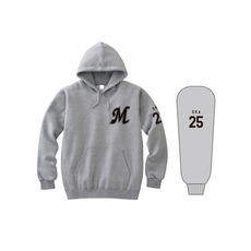 全選手展開 パーカー(Mロゴ) グレー