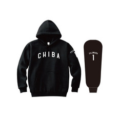 全選手展開 パーカー(VISITORロゴ)  ブラック