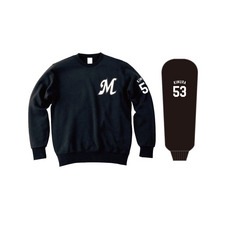 全選手展開 トレーナー(Mロゴ) ブラック